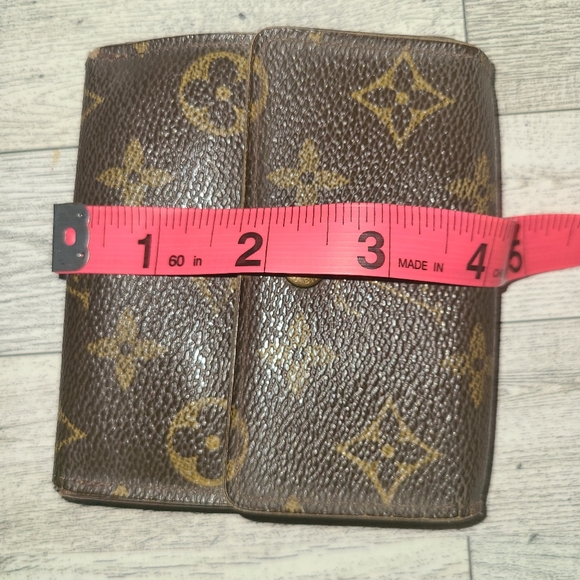 Authentic Louis Vuitton Wallet Coin Purse Brown Tan Leather - Picture 14 of 15